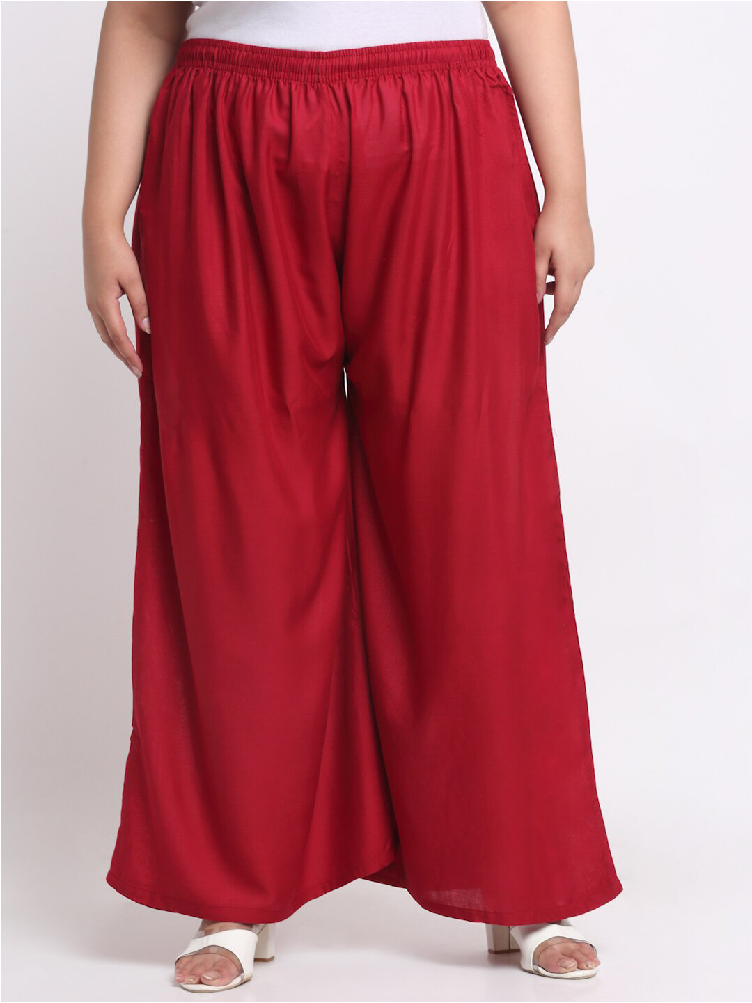 Trend Level Women Mid Rise Flared Palazzos