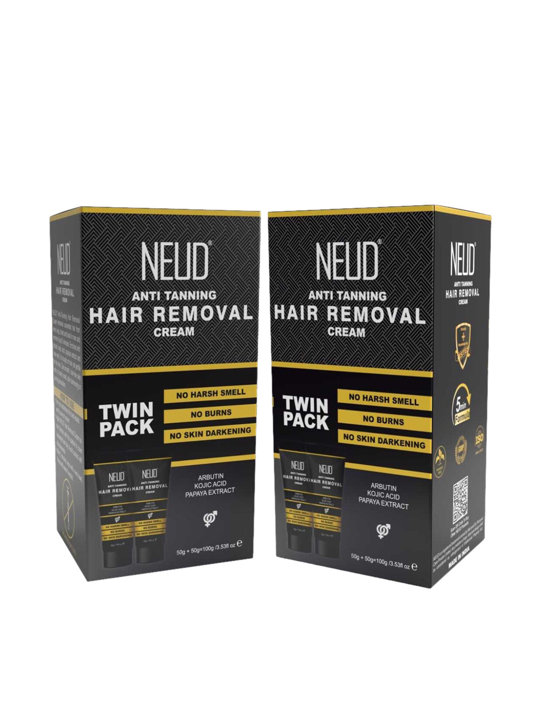 NEUD Set of 2 Anti-Tan Hair Removal Cream -50g Each