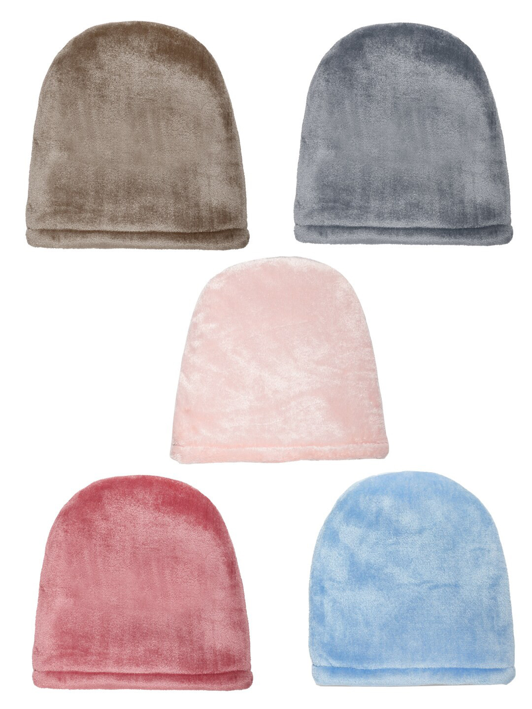 KLOTTHE Pack of 5 Woolen Beanie Caps