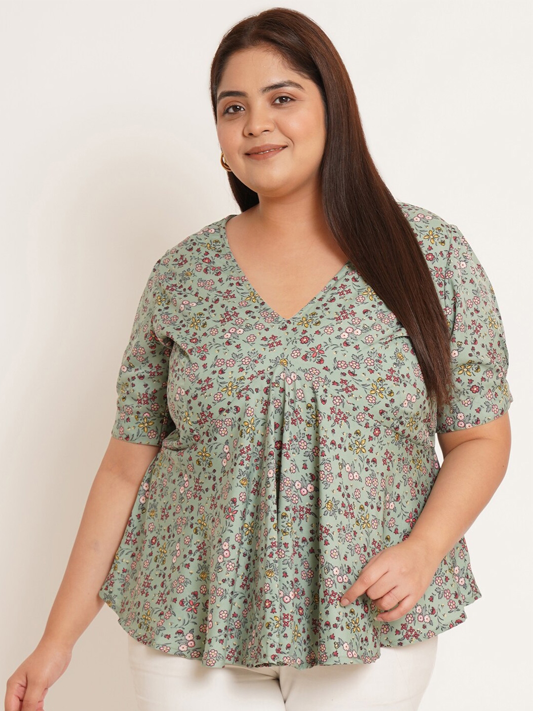 Myntra plus discount size tops