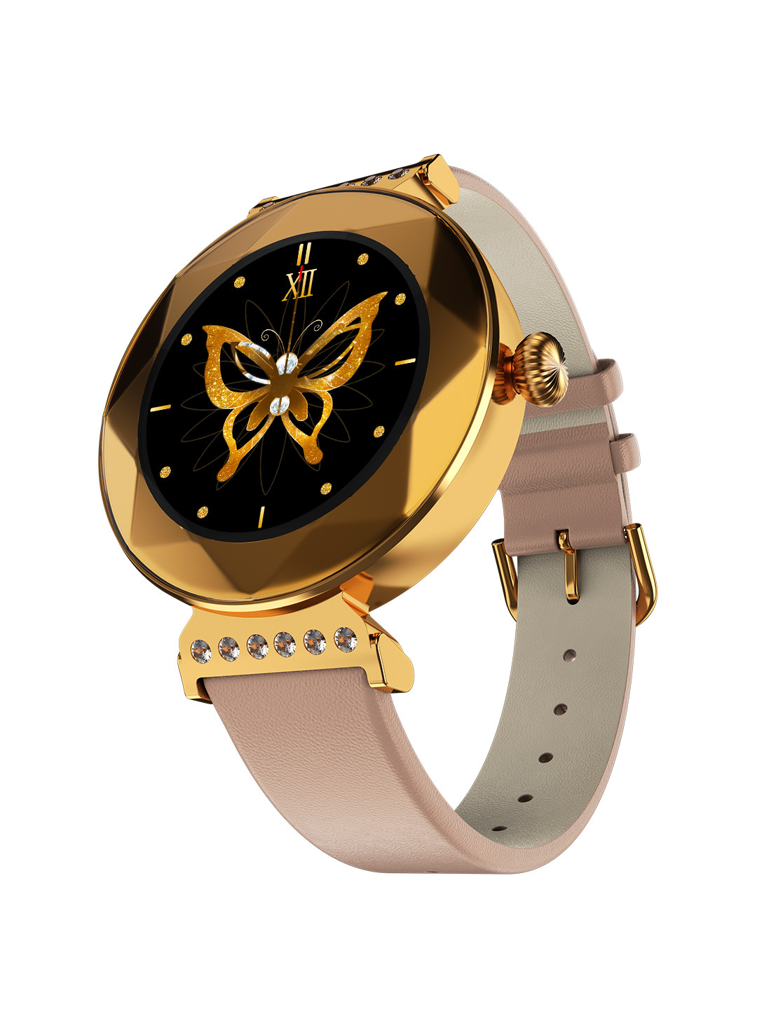 Fire-Boltt Emerald Gemstone-Studded Smartwatch With 1.09 HD Display & Wireless charging