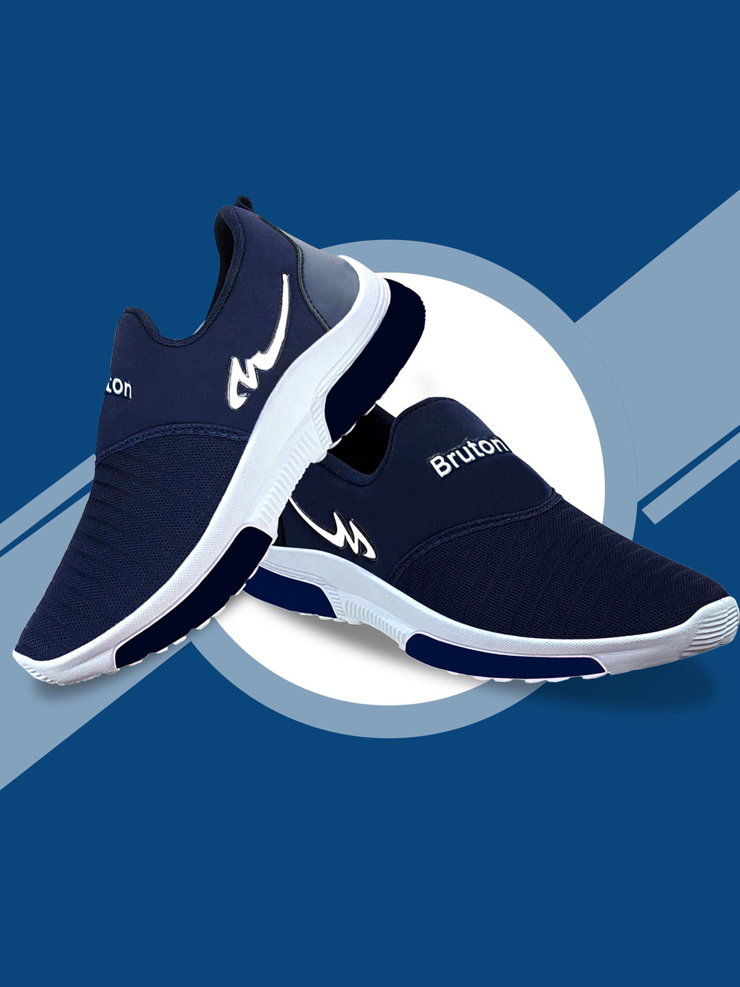 Bruton Men Textured Lightweight Slip-On Sneakers