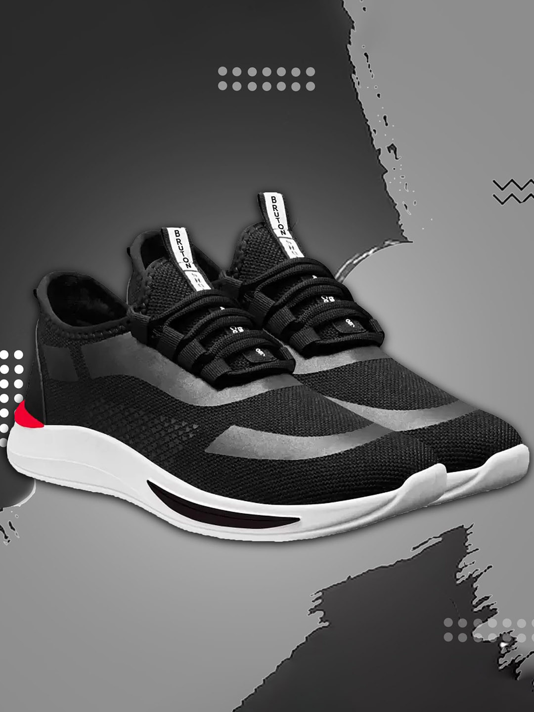 Bruton Men Textured Lace-Up Sneakers