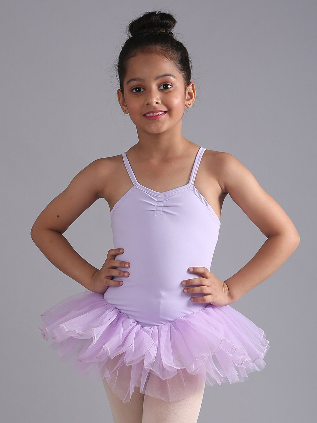 The Dance Bible Girls Sleeveless Fit And Flare Mini Leotard Tutu Dress