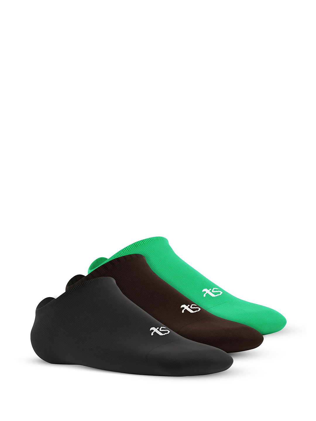 TalkingSox Unisex Pack Of 3 Assorted Moisture Wicking Shoe Liners