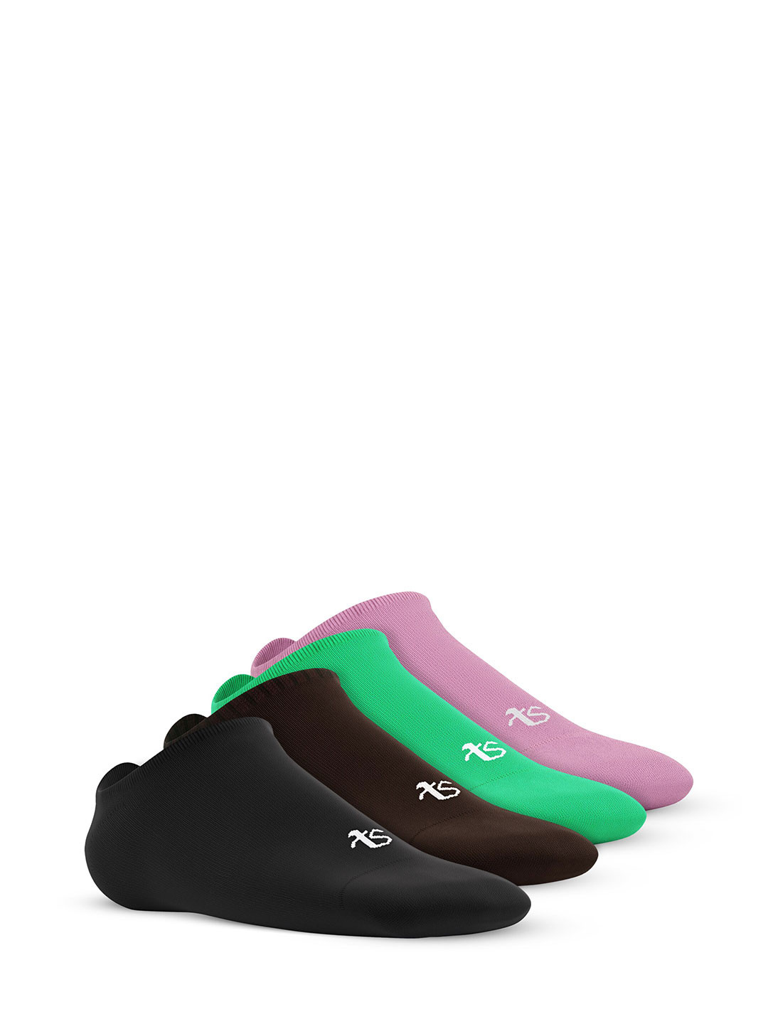 TalkingSox Unisex Pack Of 4 Assorted Moisture Wicking Shoe Liners