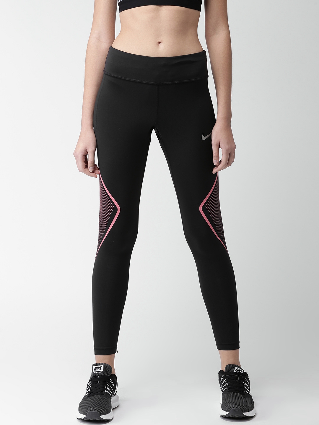 Buy Nike Women Black Power Speed Graphic Running Tights - Tights for Women  2437044