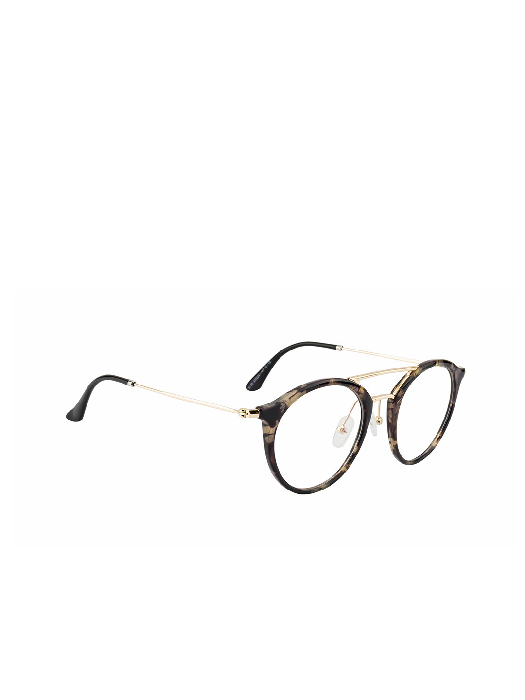 Ted Smith Unisex Brown Solid Full Rim Round Frames TS-TR-9176_C12