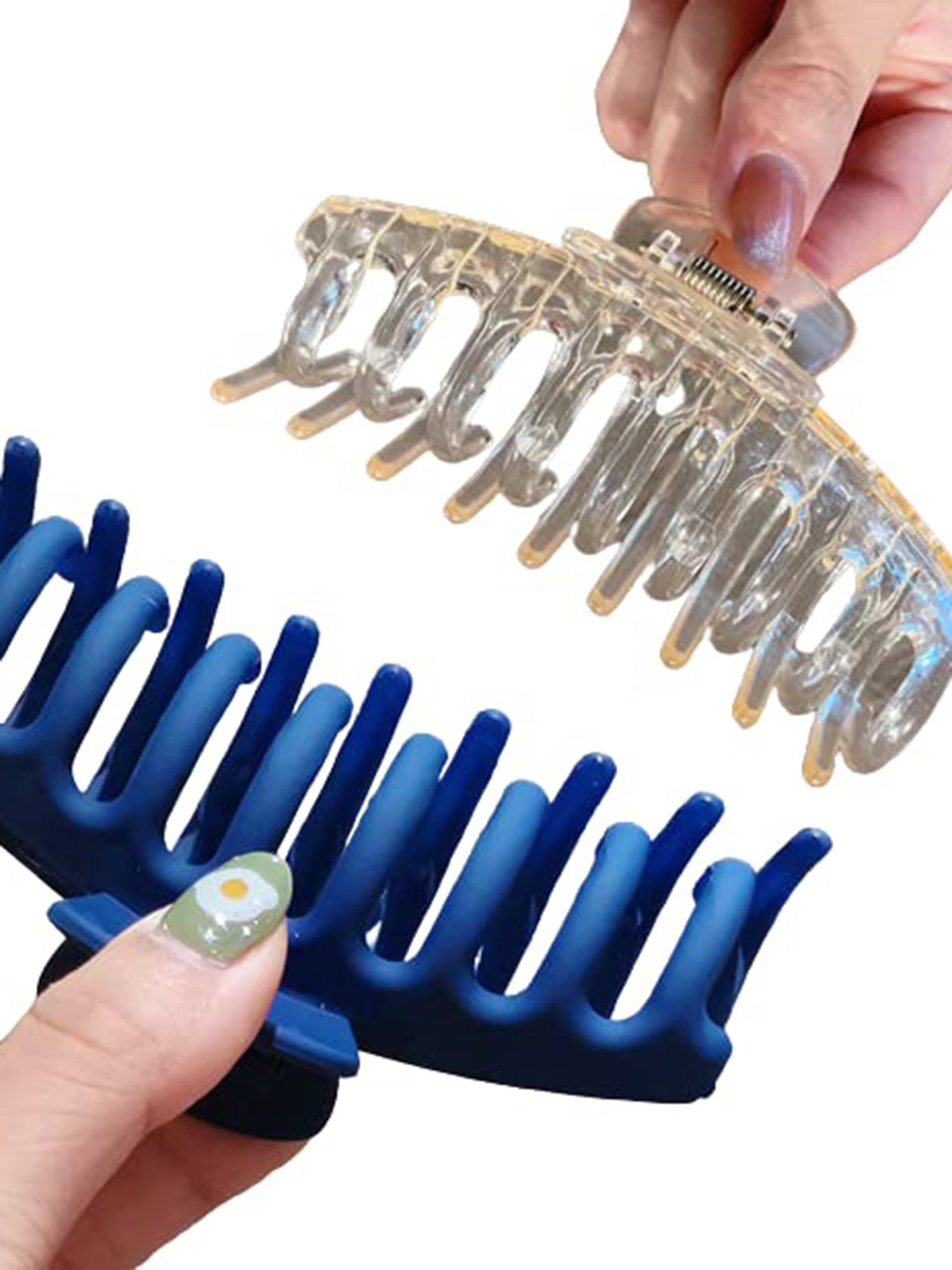 CHANDERKASH 2 Piece Transparent Claw Clips