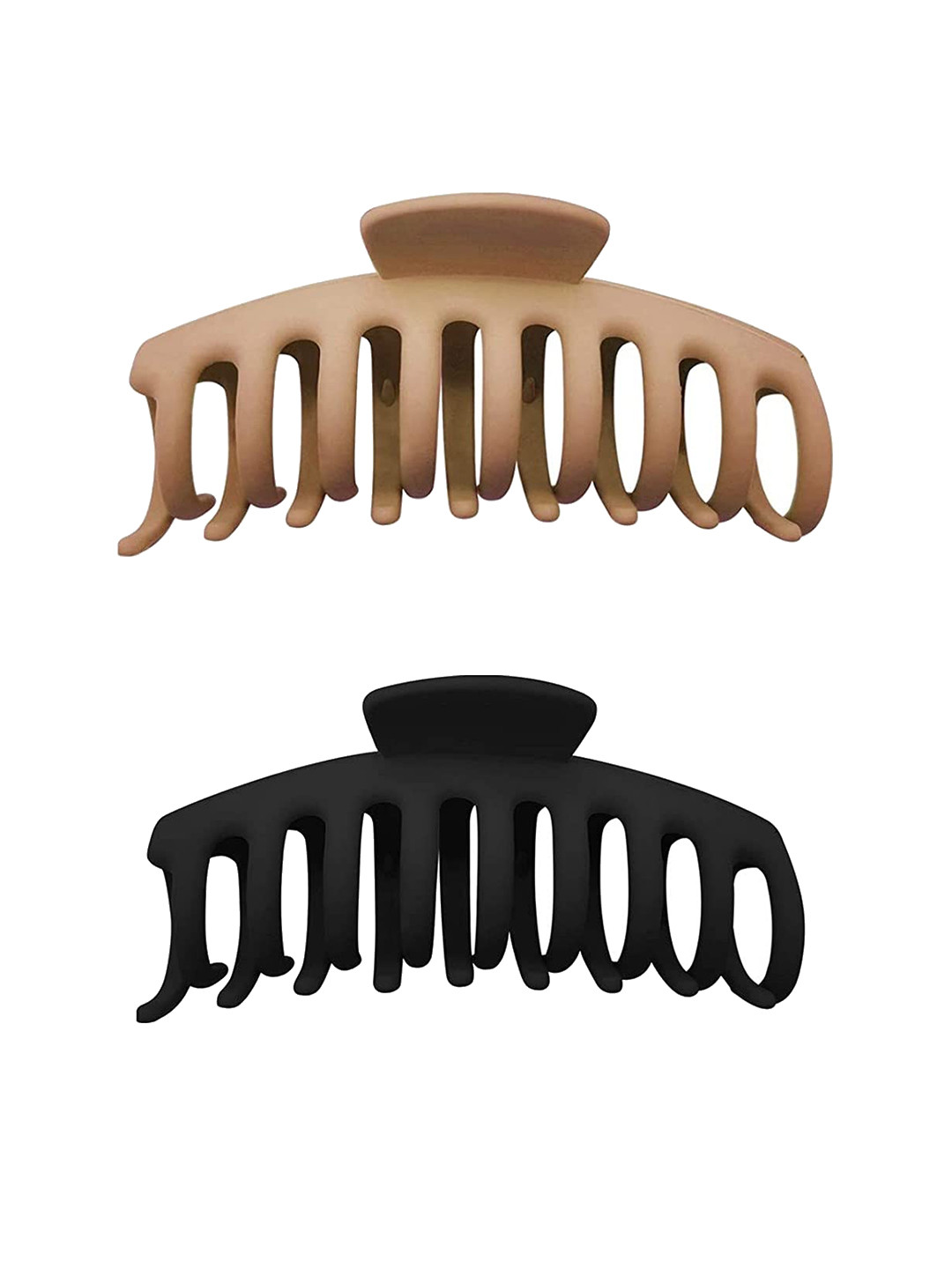 CHANDERKASH 2 Piece Assorted Matte Finish Claw Clip