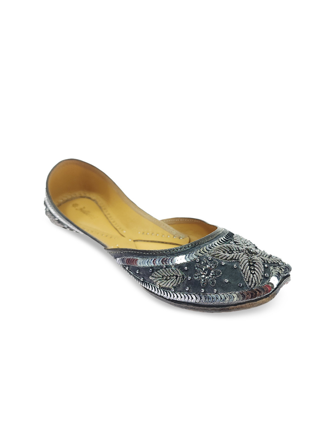 Fulkari Embroidered Leather Ethnic Mojaris