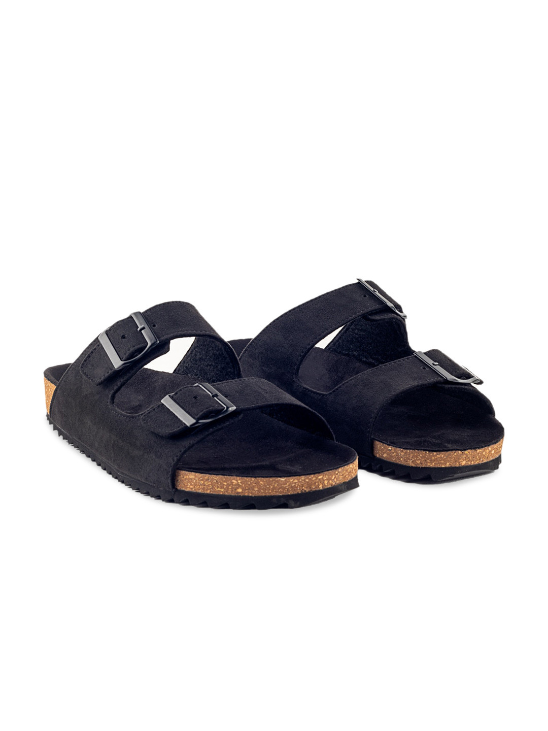 GRIFFIN Men Two Strap Buckle Detail Comfort Sandals