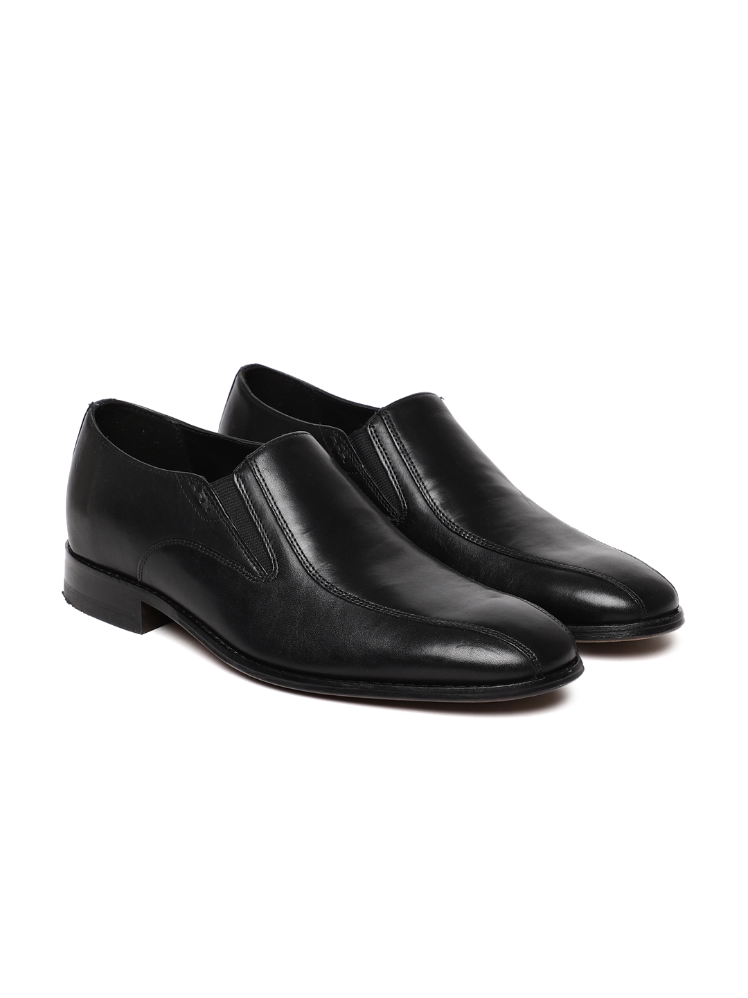 Buy Clarks Bostonian Men Black Nantasket Step Leather Semiformal Slip On  Shoes - Formal Shoes for Men 2437604 | Myntra