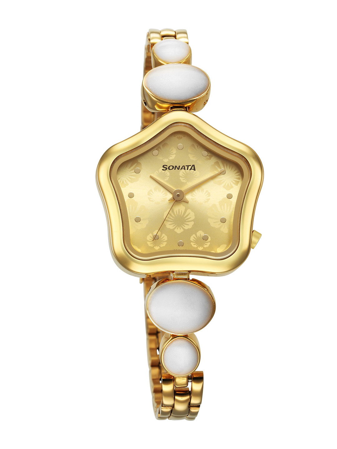 Sonata Women Printed Dial & Straps Analogue Watch 8185YM04