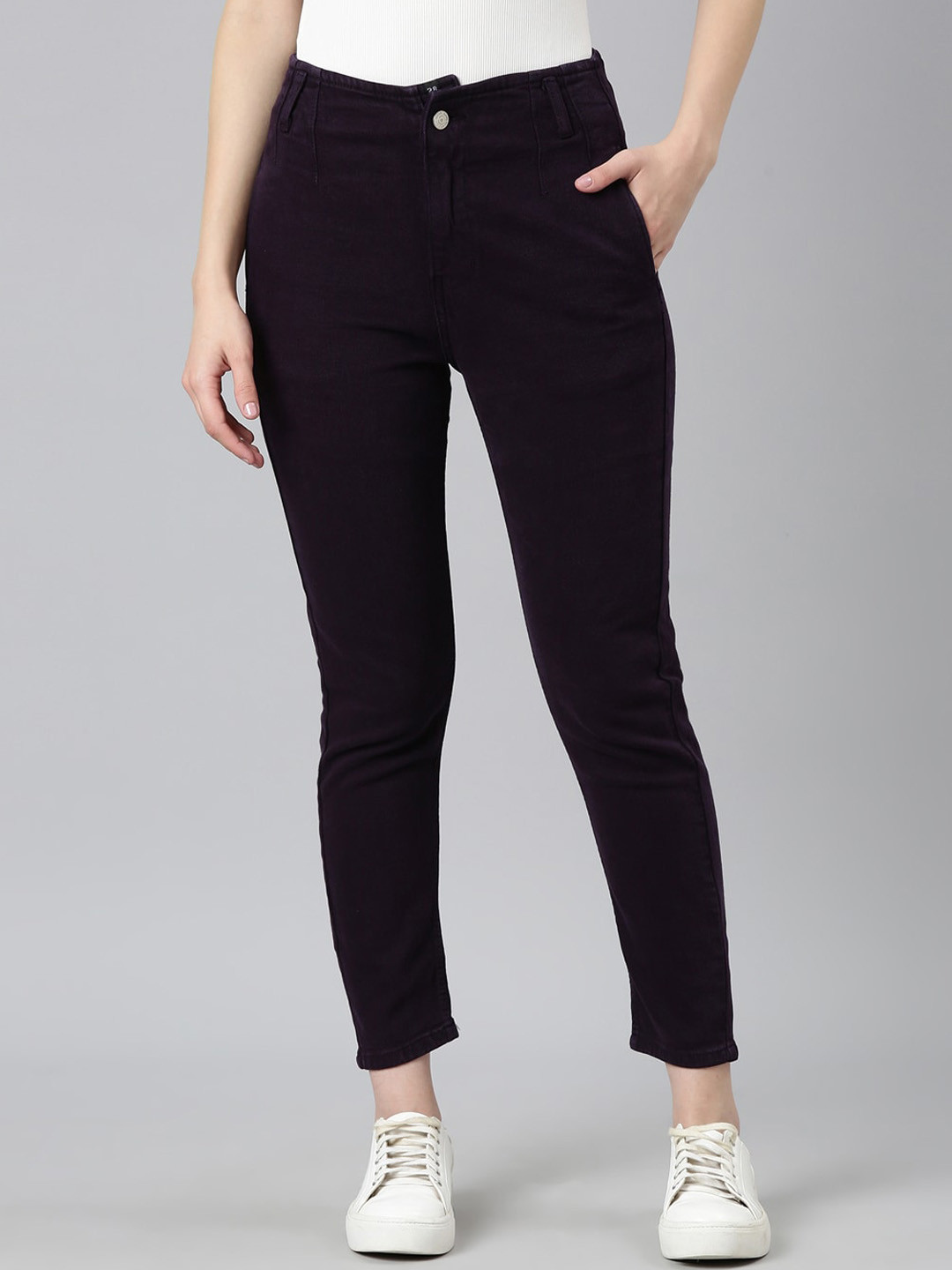 SHOWOFF Jean Acid Wash Slim Fit Mid-Rise Clean Look Stretchable Cotton  Jeans