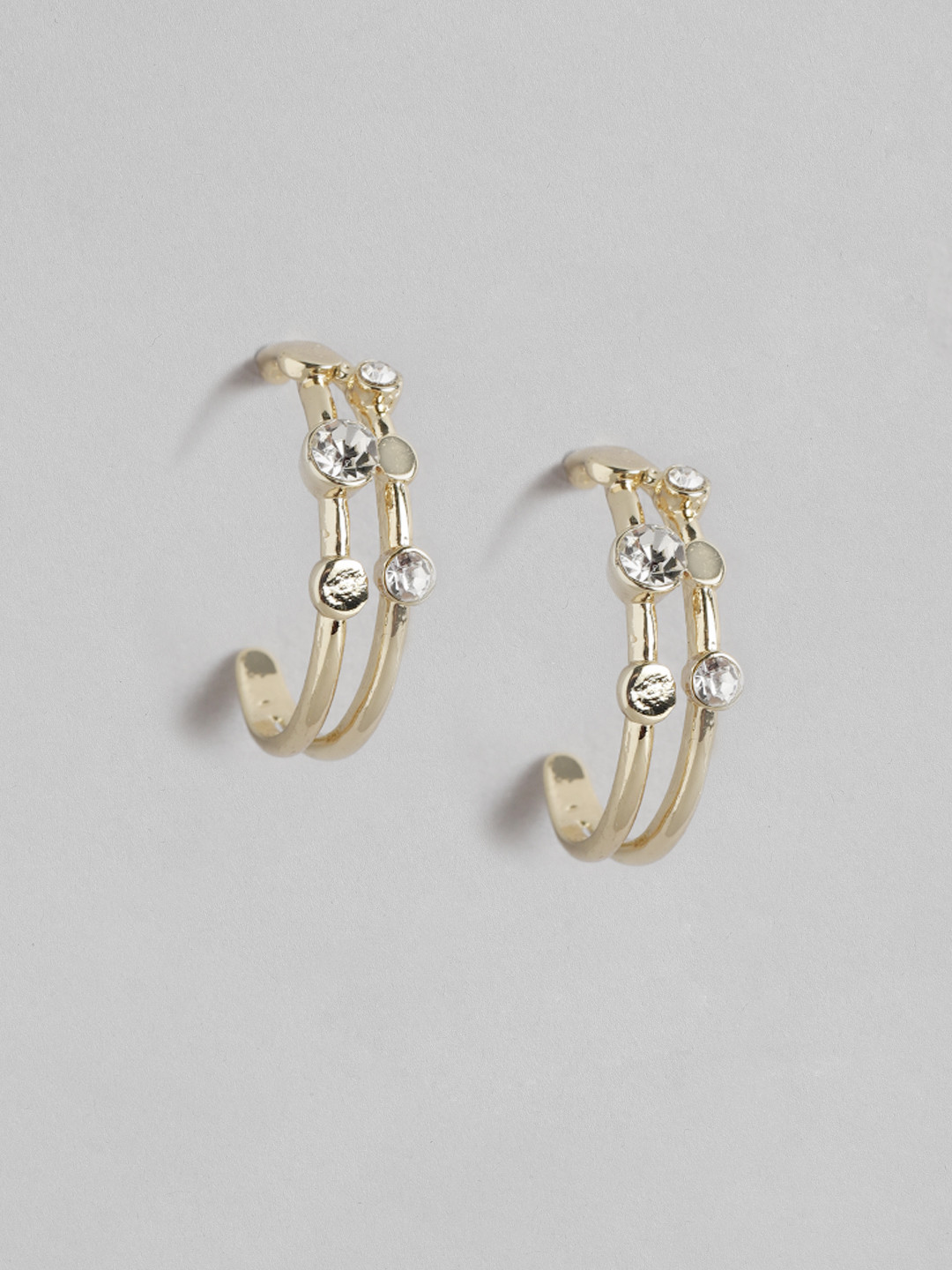 DressBerry Crescent-Shaped Half Hoop Earrings