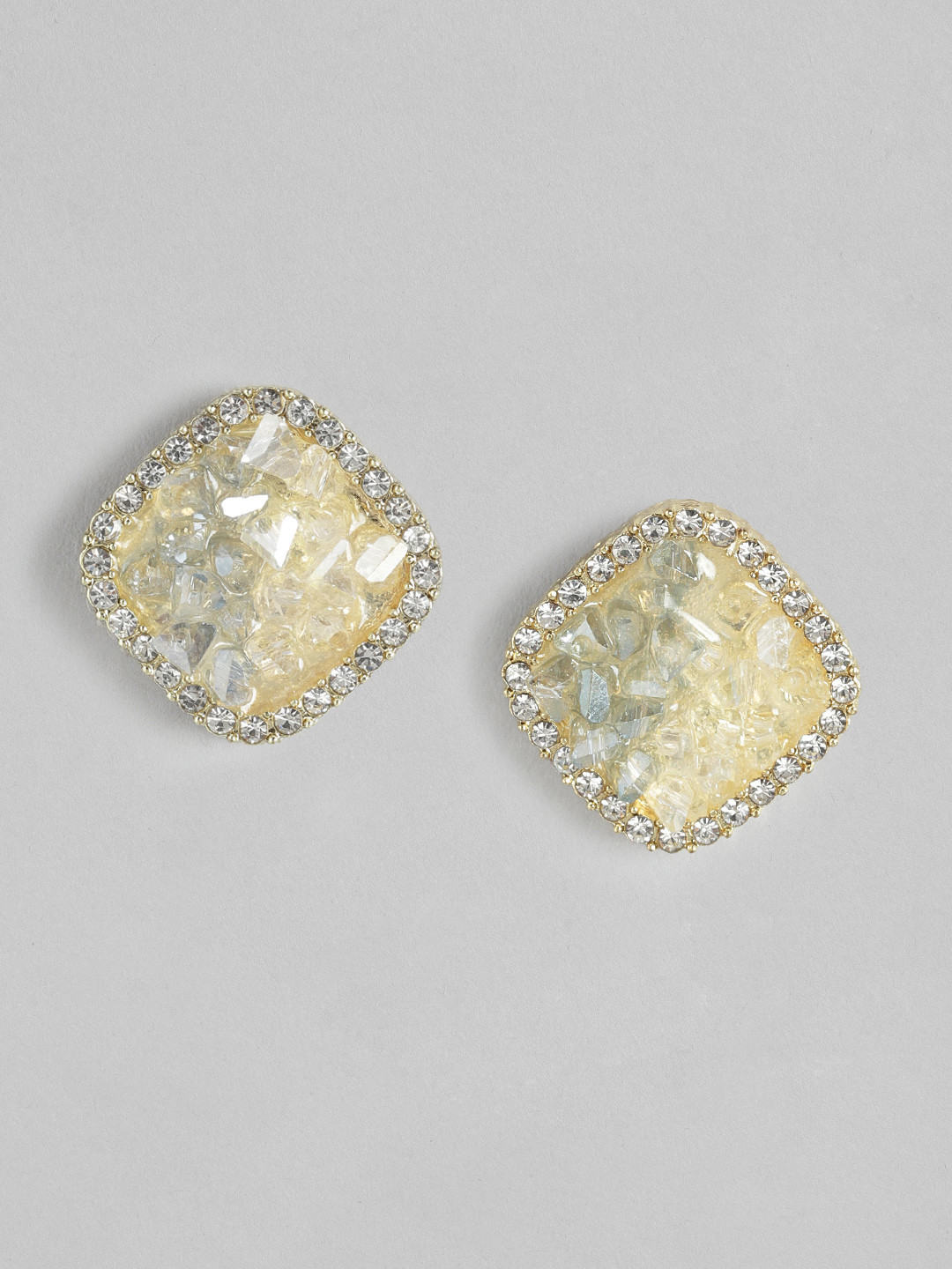 DressBerry Contemporary Artificial Stone Studs Earrings