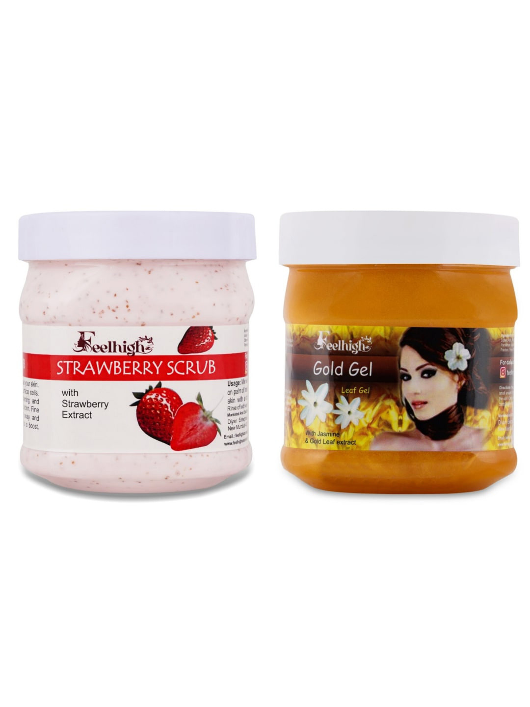 FEELHIGH Strawberry Scrub & Gold Gel