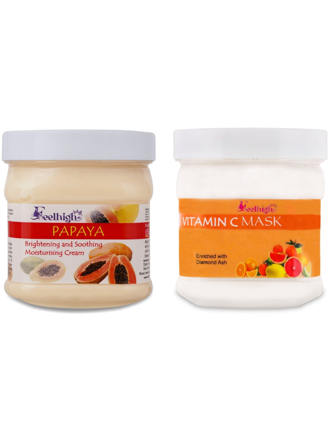 FEELHIGH Papaya Cream & Vitamin C Mask 500ml each