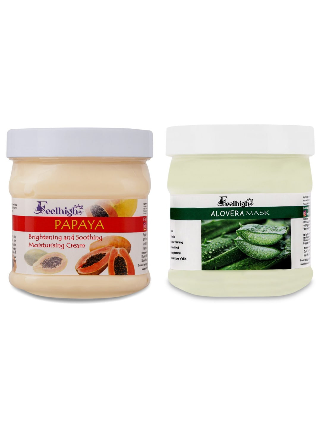 FEELHIGH Papaya Cream & Aloe Vera Face Mask 1000gm