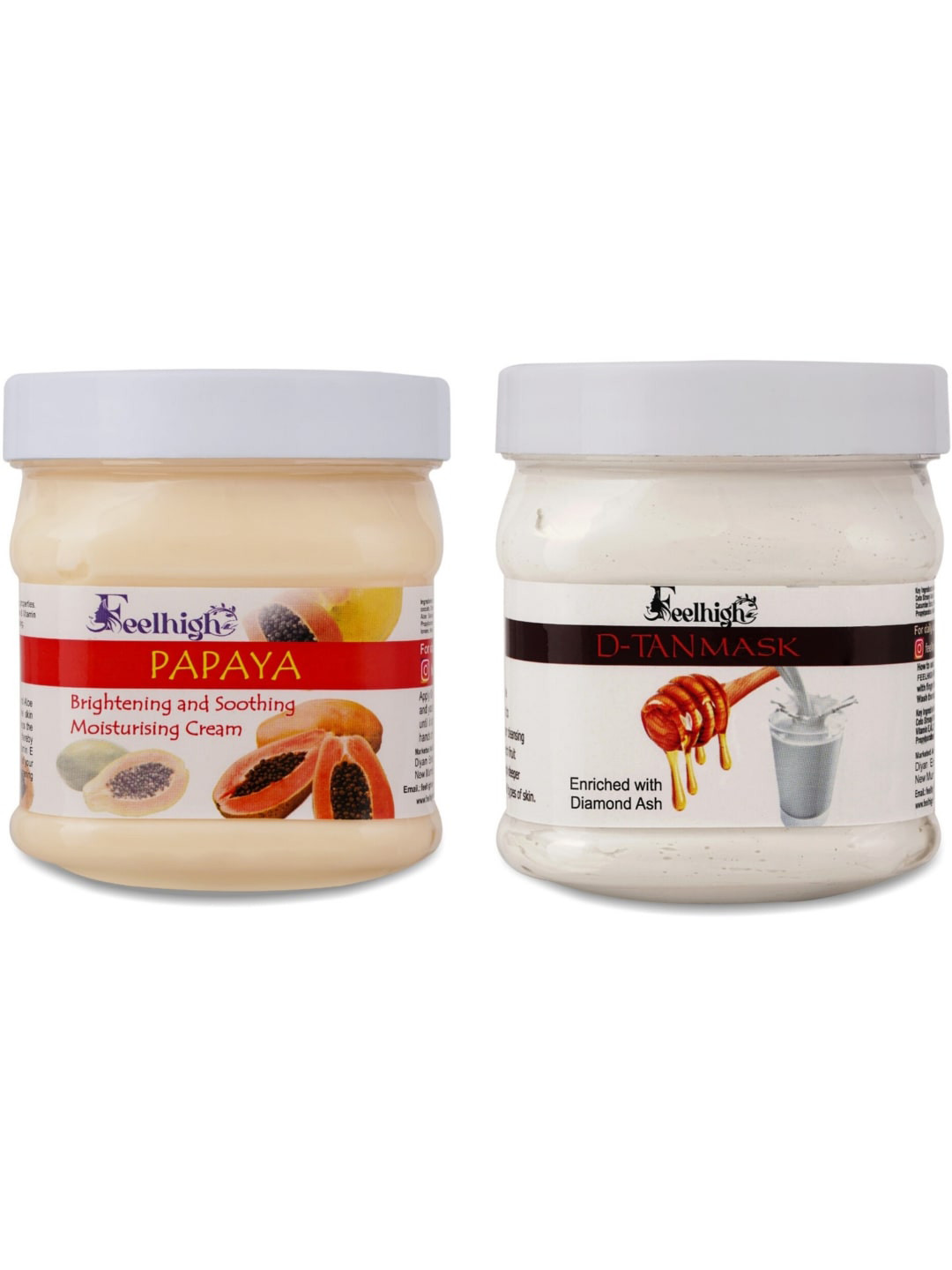 FEELHIGH Papaya Cream & De tan Mask 500ml each