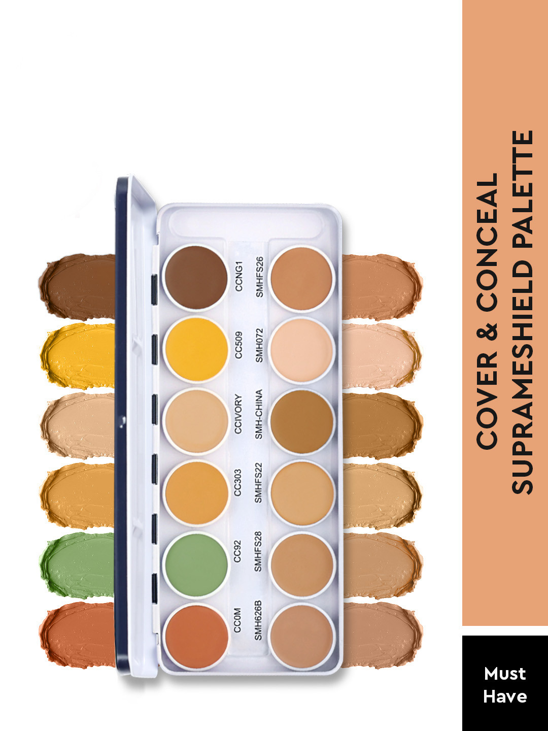 C2P PROFESSIONAL MAKEUP Supraemeshield 12 In 1 All In One Makeup Palette 42g - Shade N12