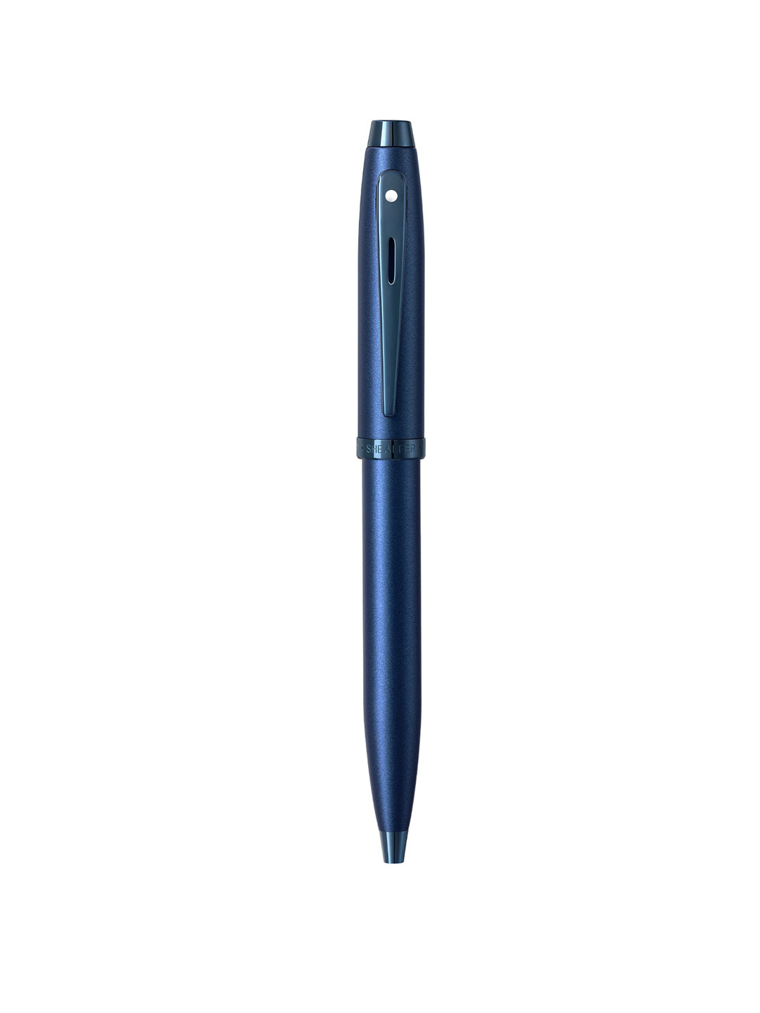 Sheaffer Satin Blue with Blue Trim E9371 Gift100 Ballpoint Pen