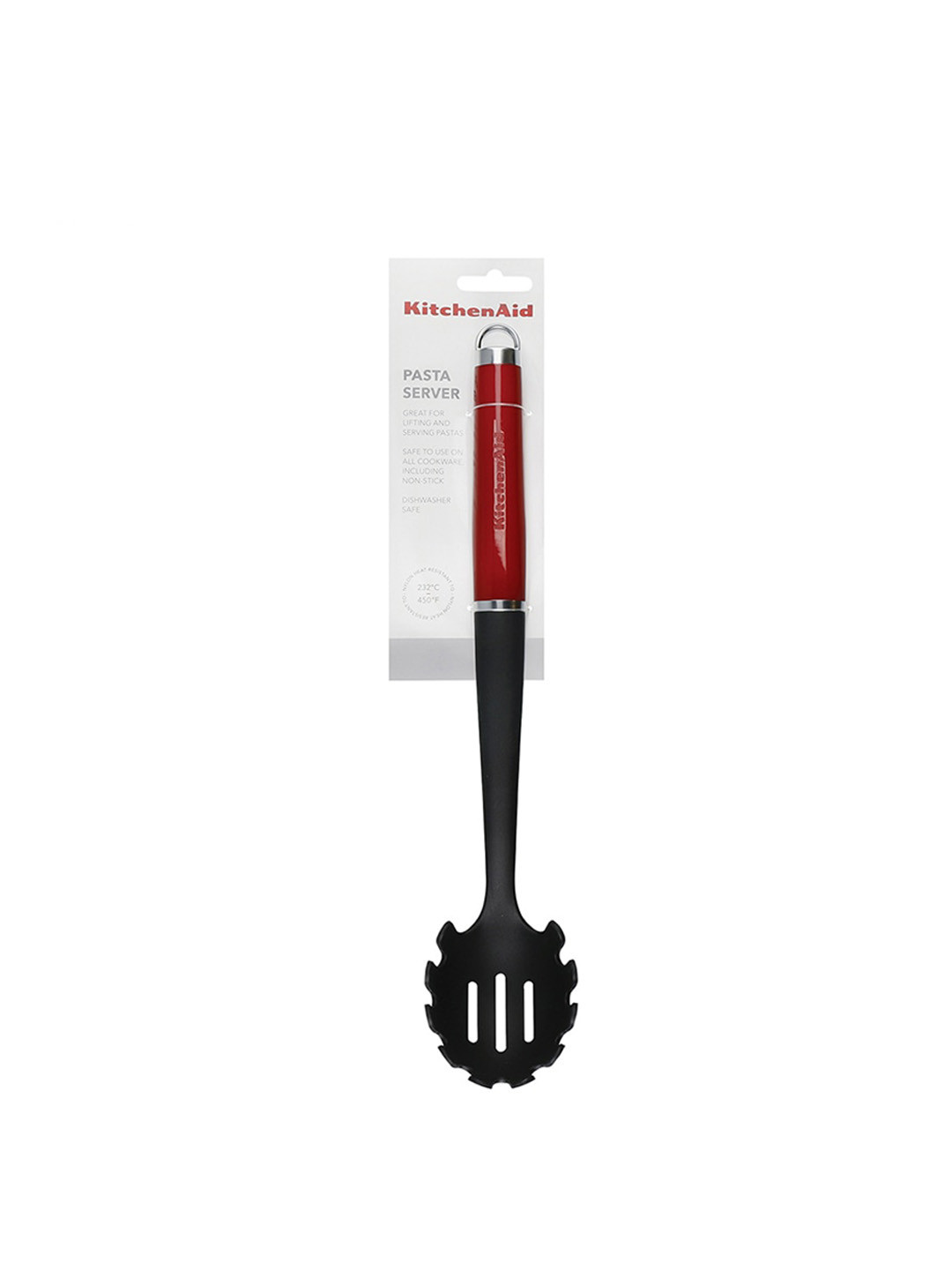 KitchenAID Red & Black Plastic Spaghetti Spoon