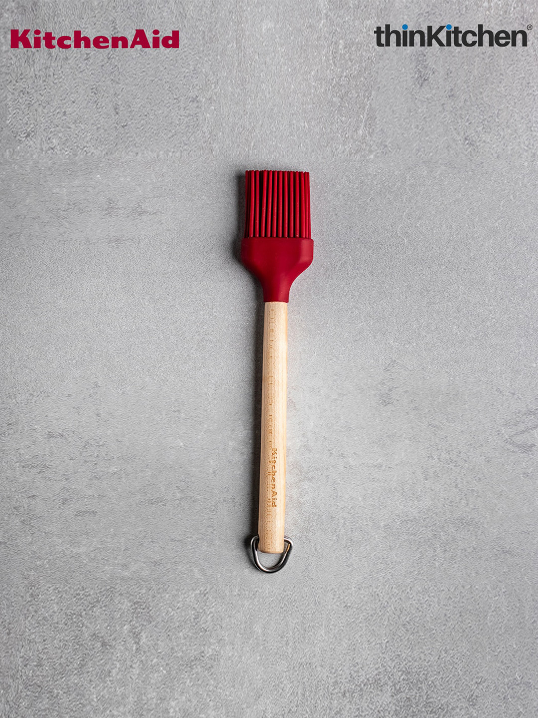 KitchenAID Birchwood Red Wooden Pastry Brush