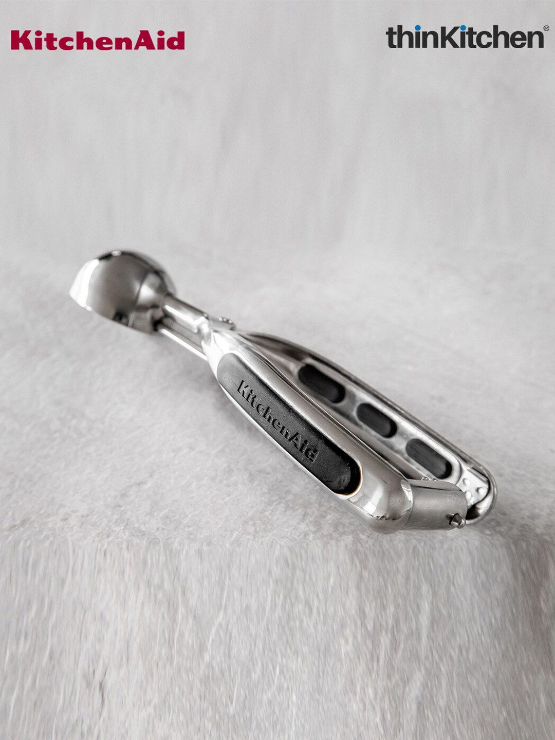 KitchenAID Black Ice Cream Scoop with Trigger