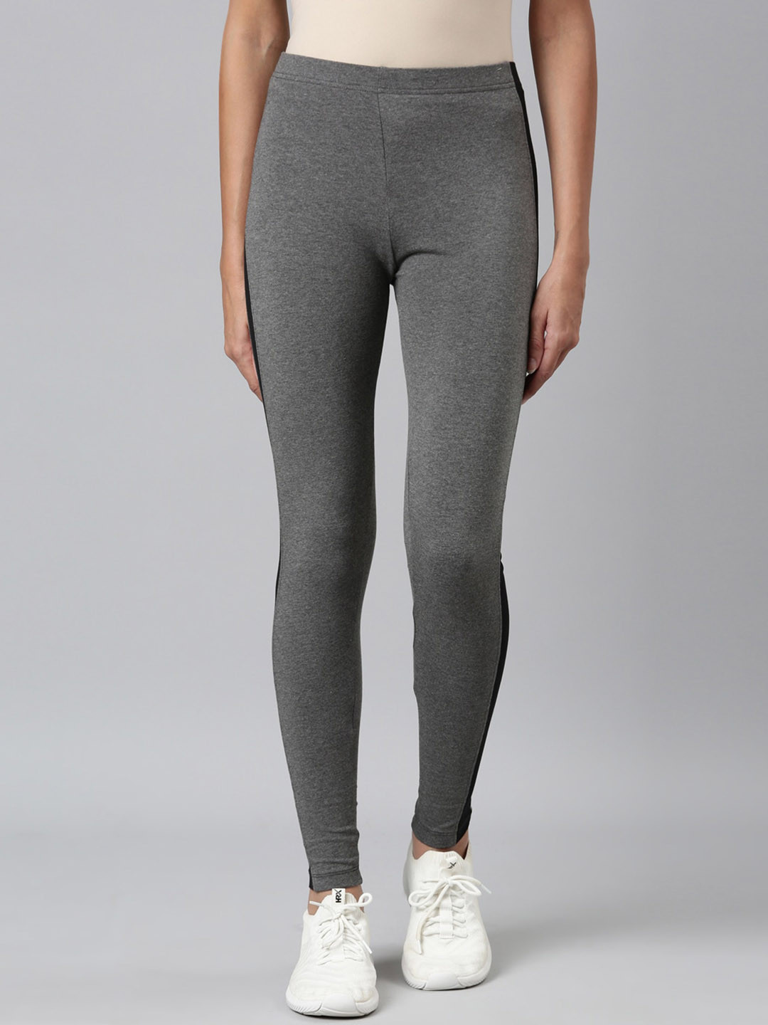 Go Colors Cotton Side Stripe Active Tights