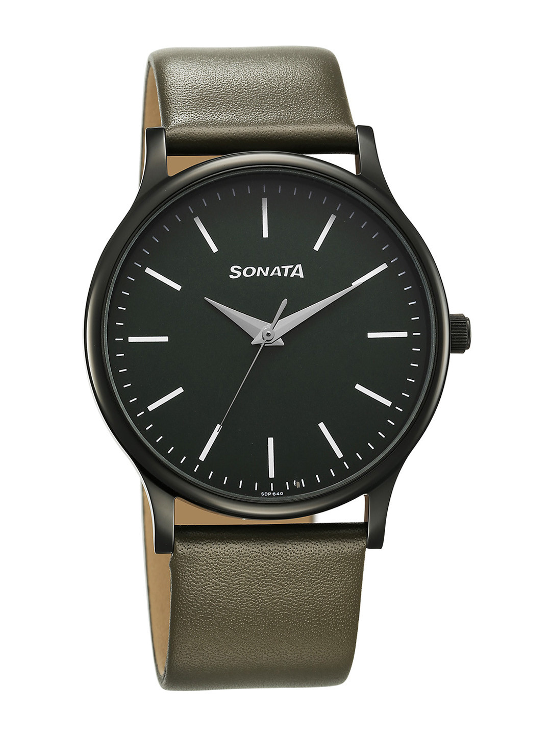 Sonata Aspire Quartz Analog With Green Dial Watch For Men - Nt77105nl10w