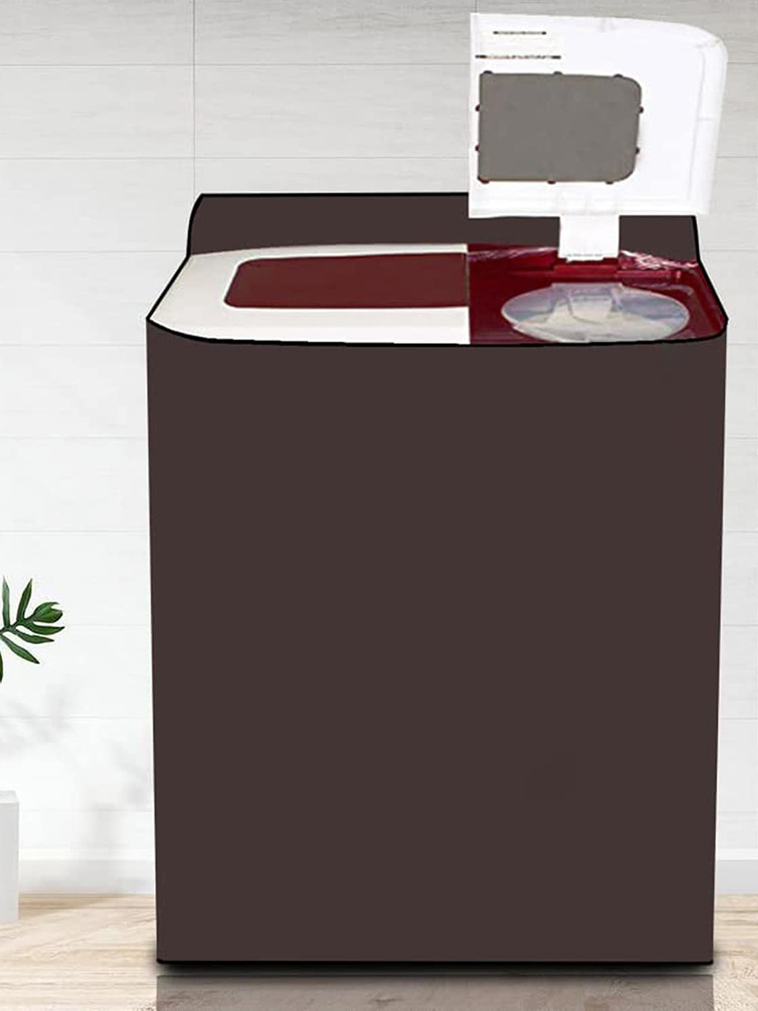 Dakshya Industries Brown Semi-Automatic Washing Machine Cover