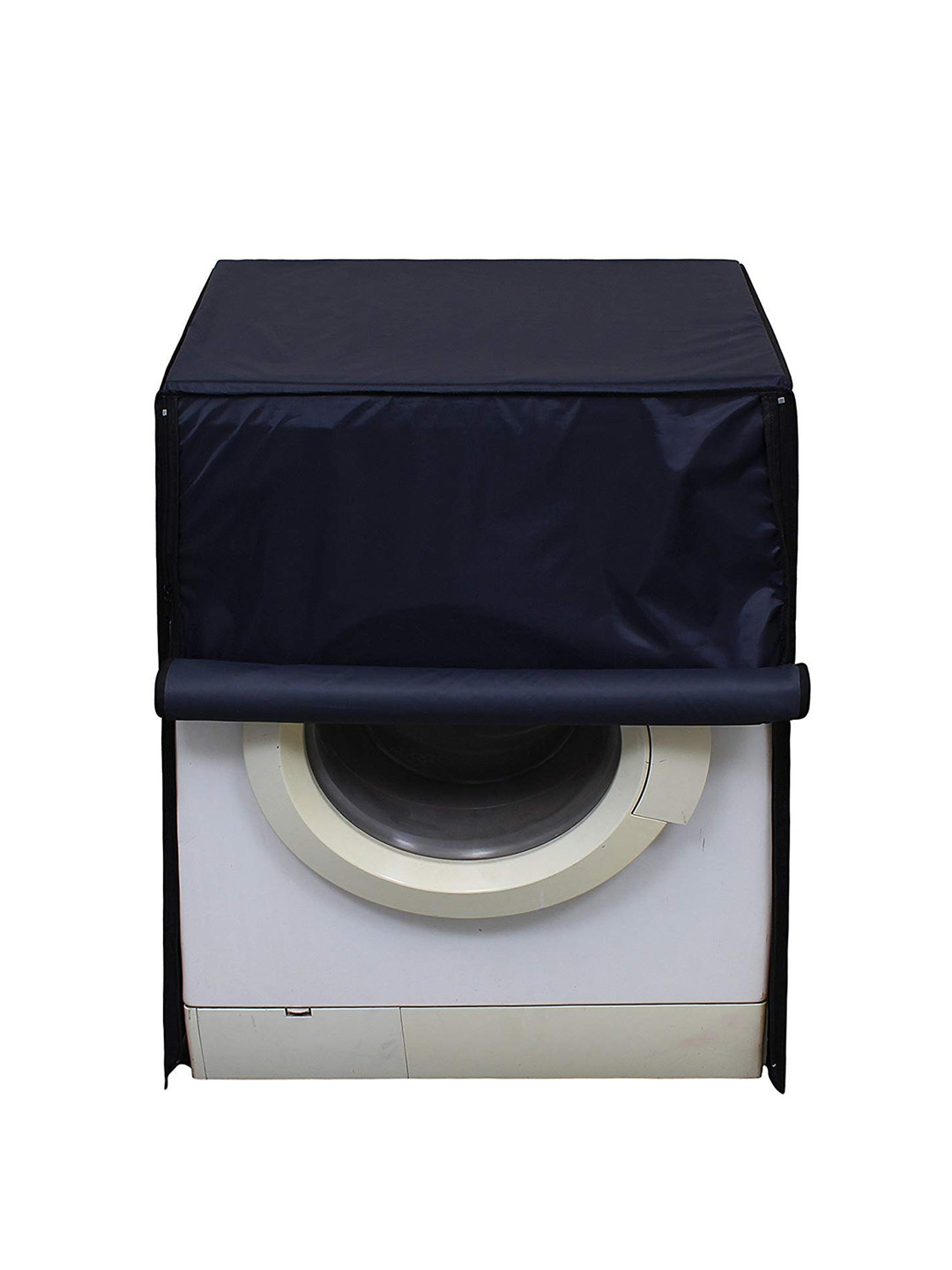 Dakshya Industries Navy Blue Front Load Washing Machine Cover