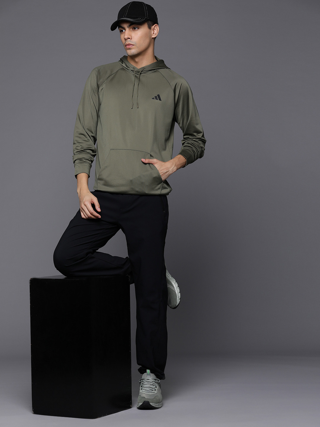 ADIDAS Men Training Hooded Sweatshirt