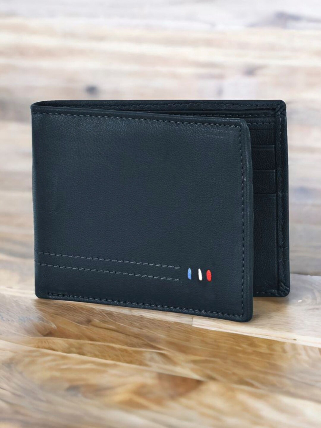 LORENZ Men RFID Leather Two Fold Wallet