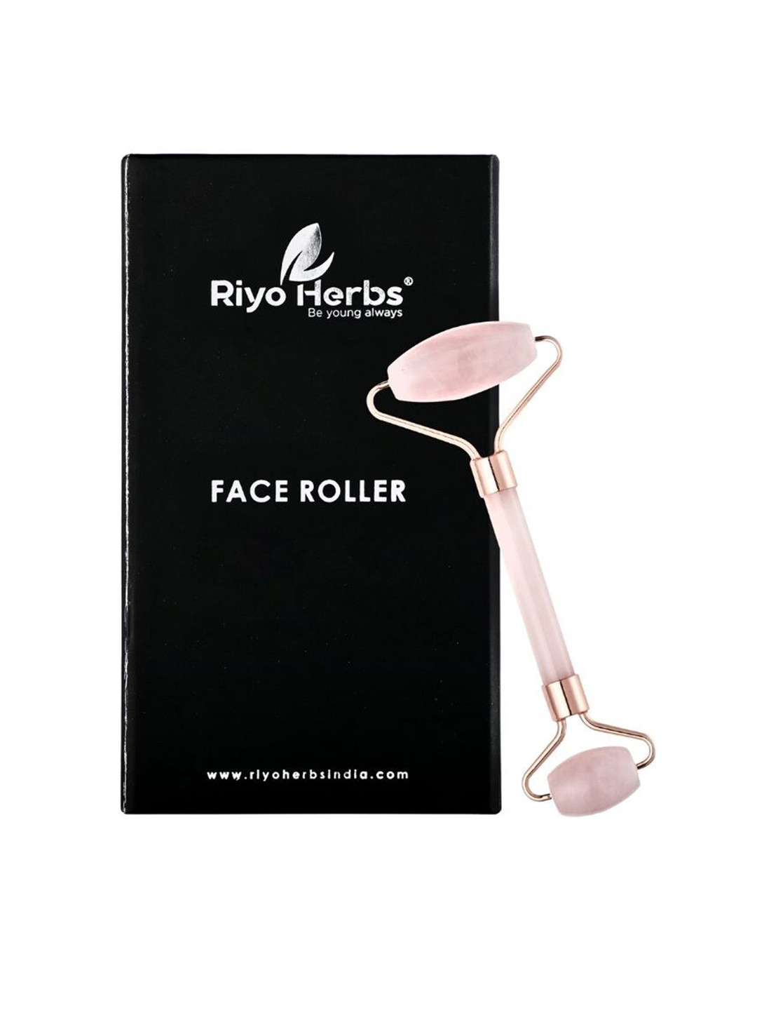 Riyo Herbs Rose Quartz Face Roller - Pink