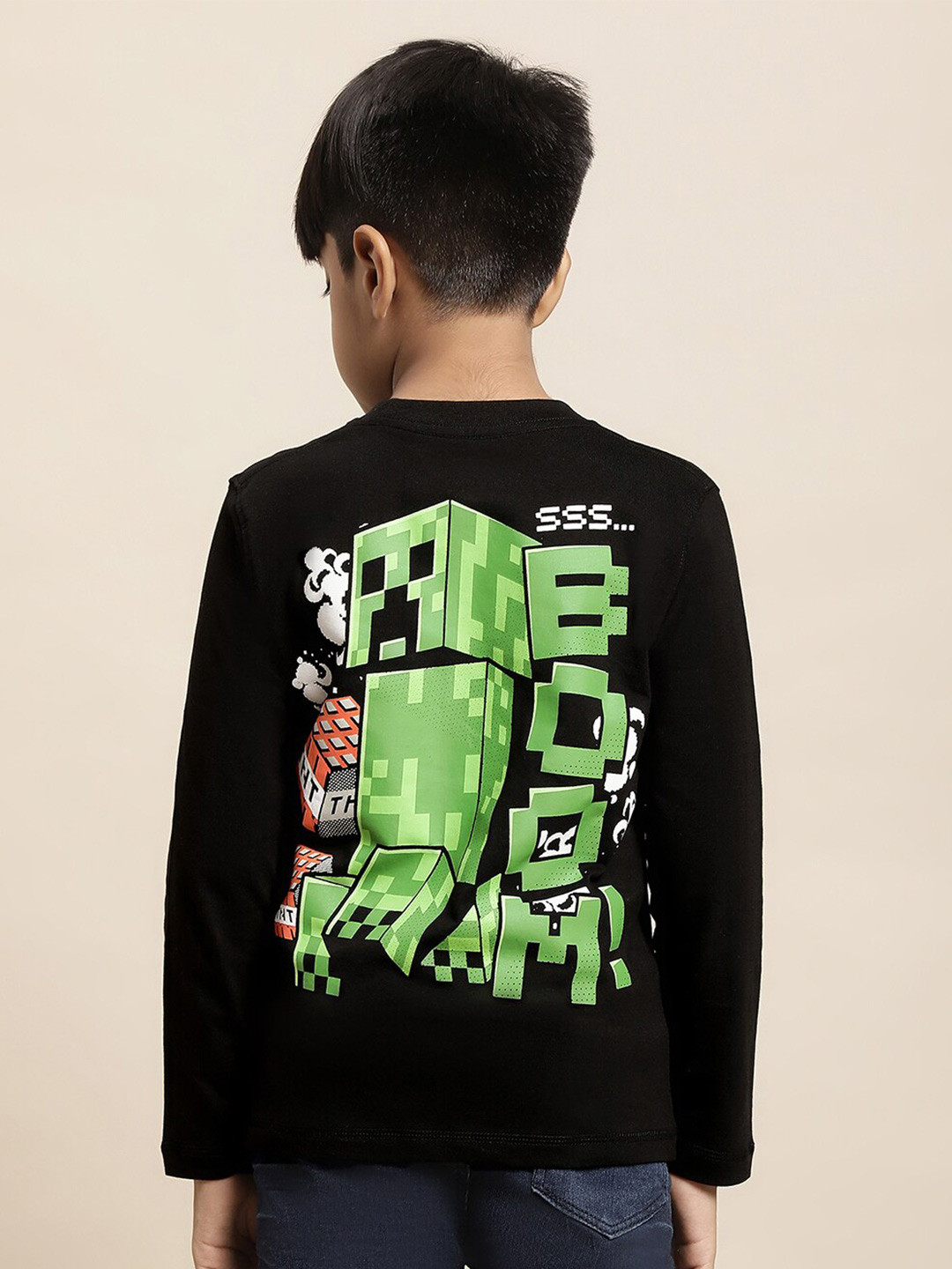 Kids Ville Boys Minecraft Printed Pure Cotton Tshirt