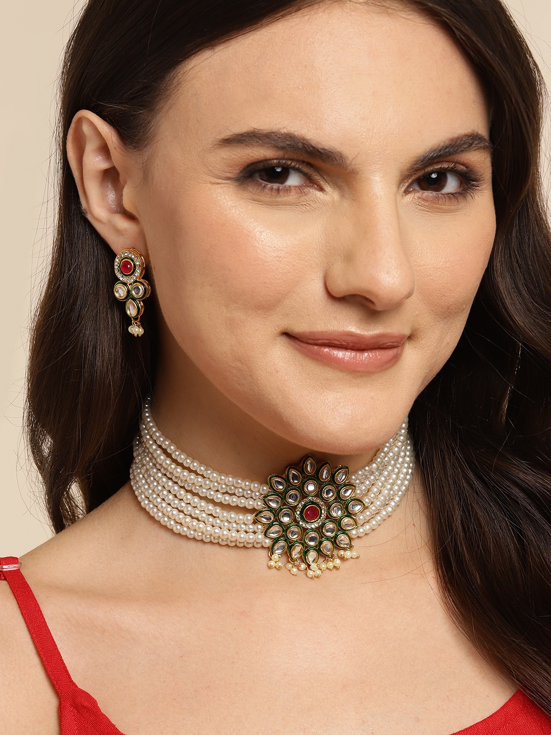 Anouk Women Gold Plated Kundan Jewellery Set - Jewellery Set for Women 24400912 | Myntra