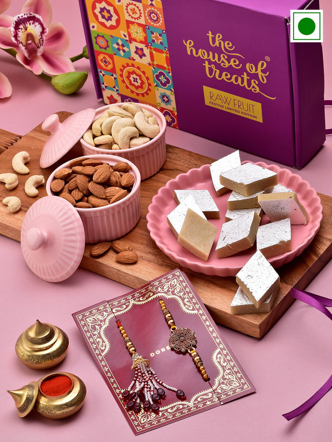 RawFruit Sweets And Nut Sensation Bhai Bhabhi Rakhis