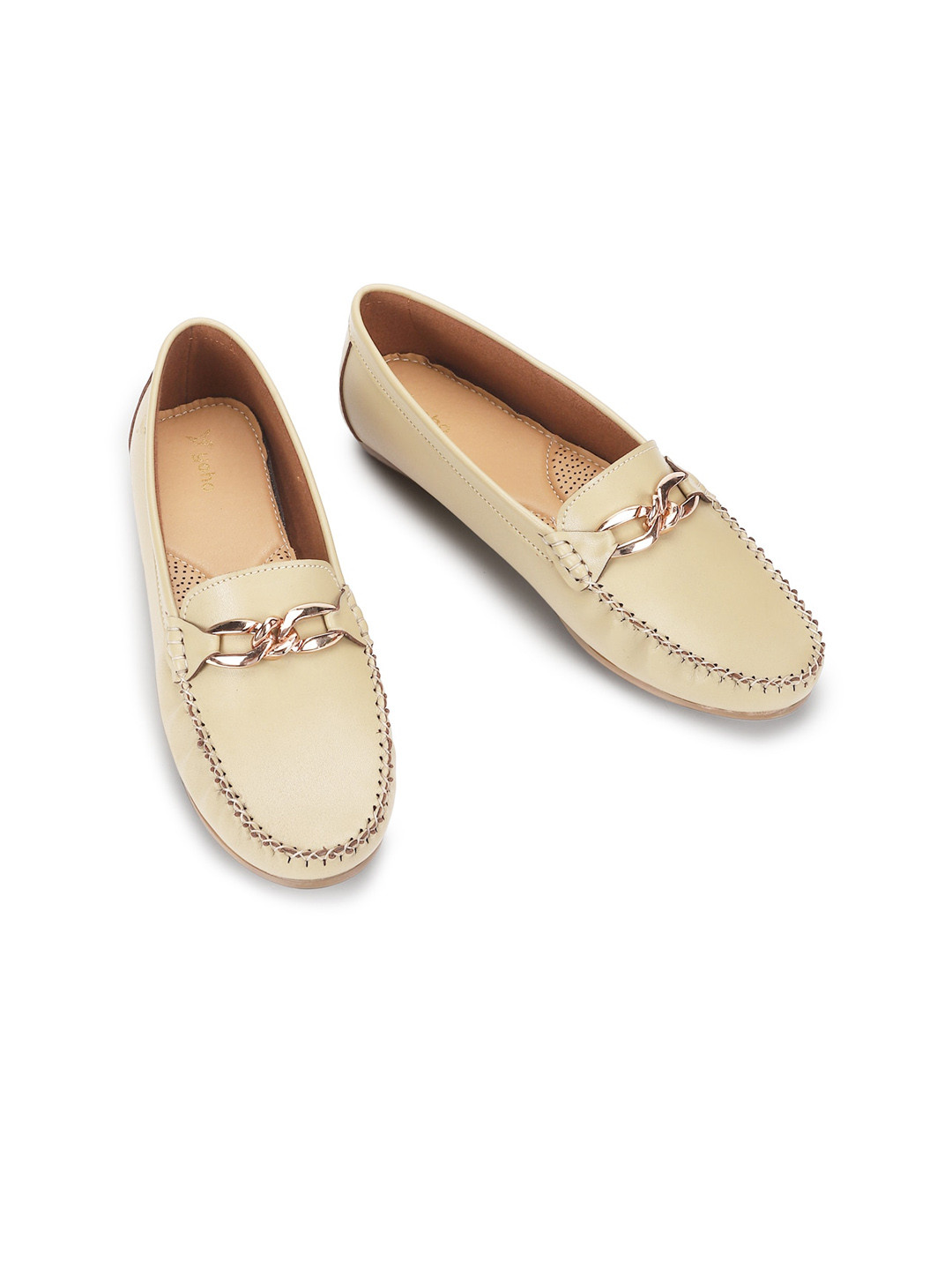 yoho Women Buckled Horsebit Loafers