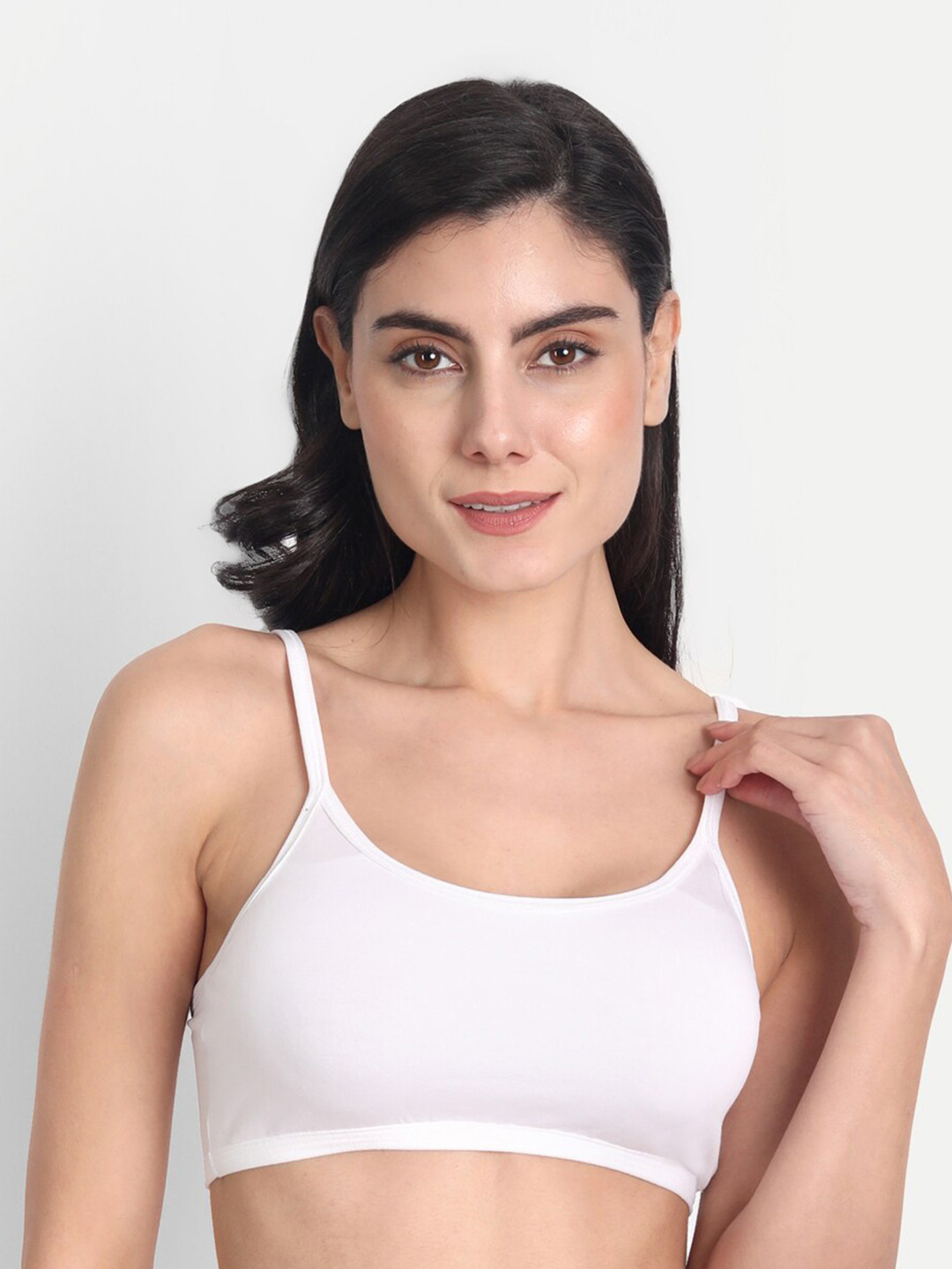 Aimly Non-Padded Non-Wired Seamless Medium Coverage Cotton Sports Bra With All Day Comfort