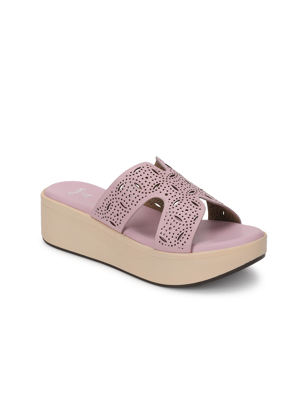 yoho Women Laser Cut Wedge Platform Heels