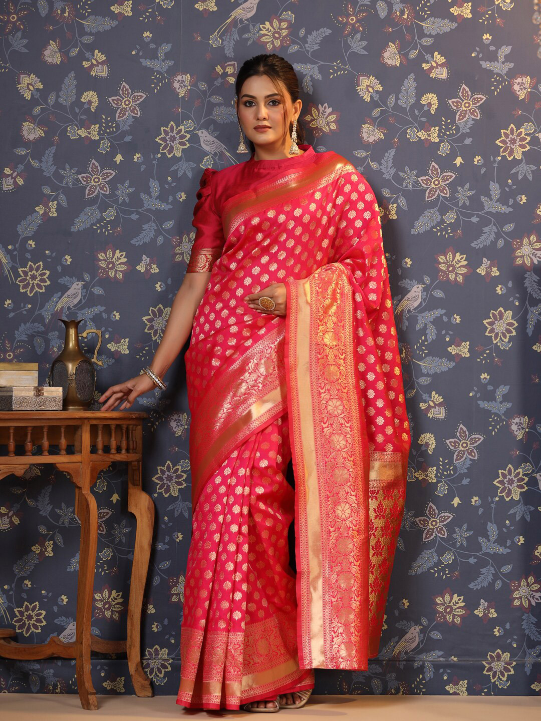 House of Pataudi Woven Design Saree