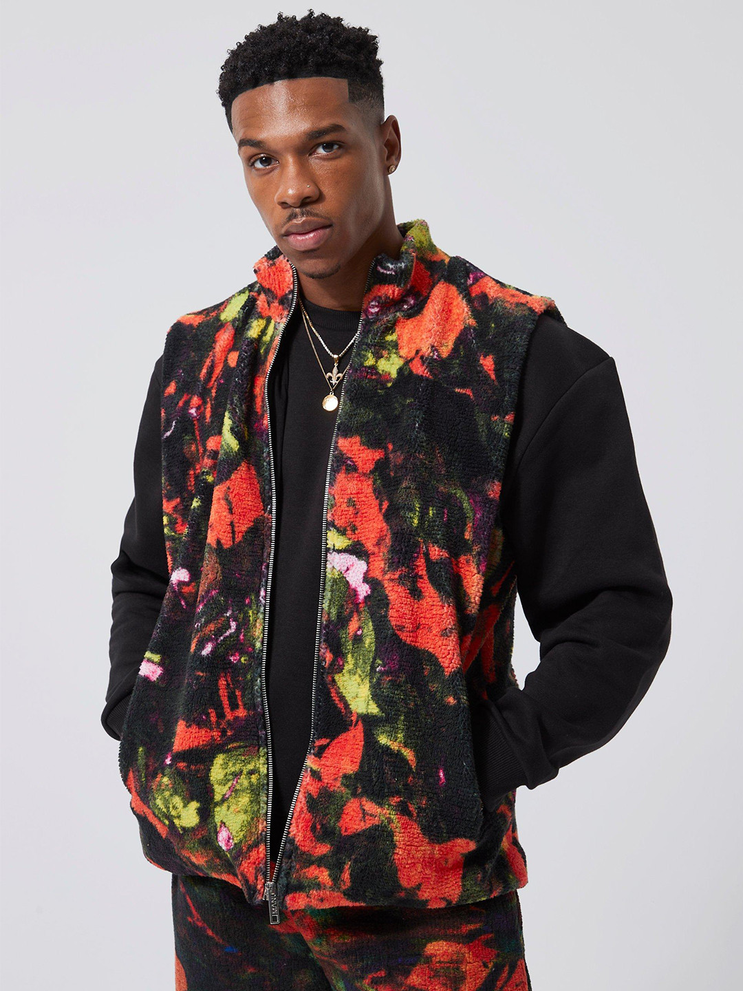 boohooMAN Printed Tailored Jacket