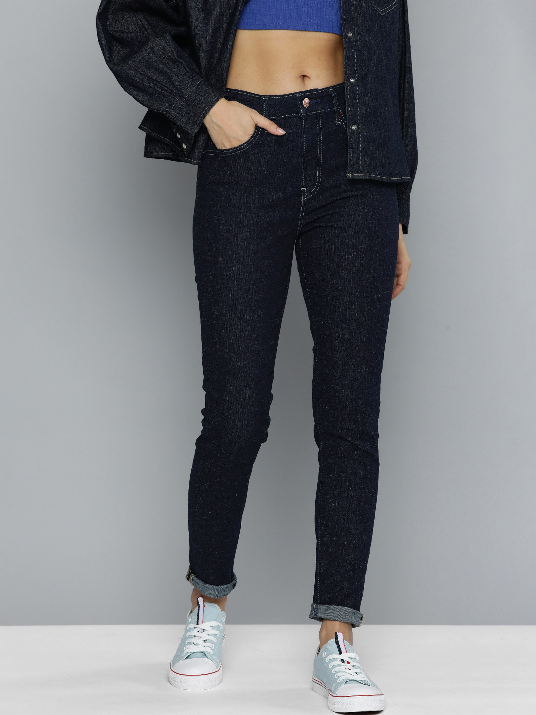 Levis Women 712 Skinny Fit High-Rise Stretchable Jeans