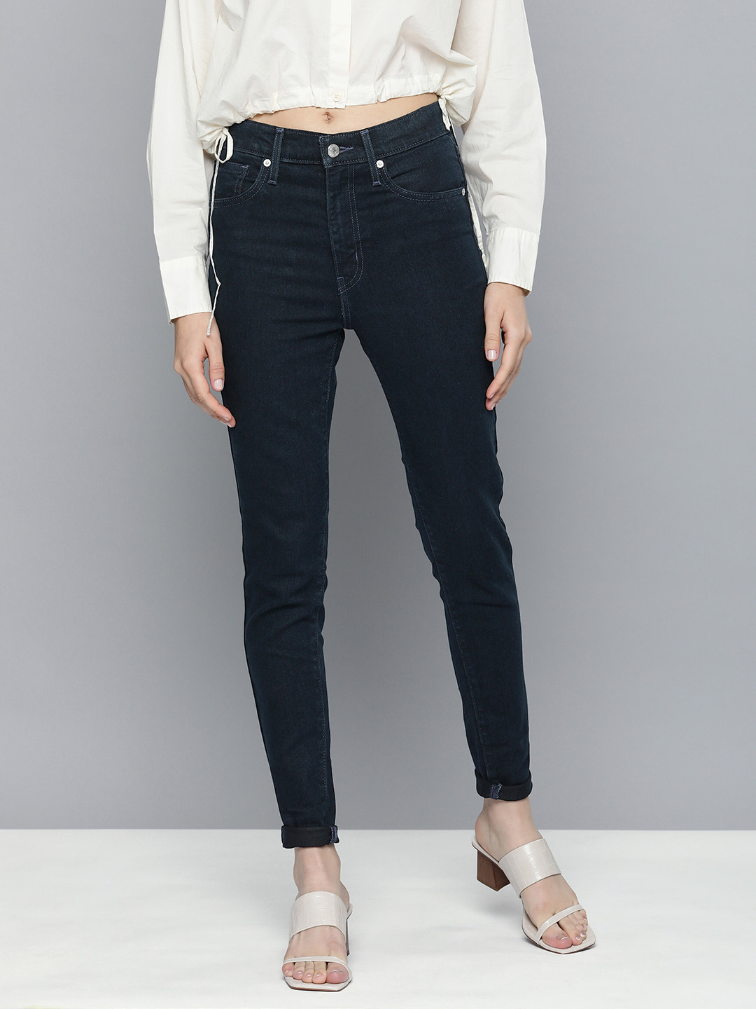 Levis Women Mile Super Skinny Fit High-Rise Stretchable Jeans