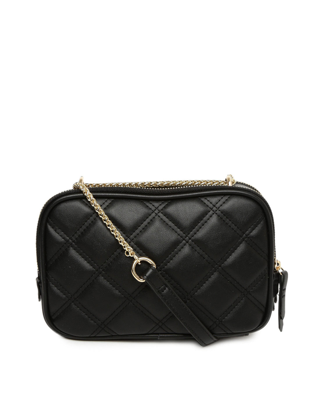 Buy Accessorize Black Quilted Sling Bag 
