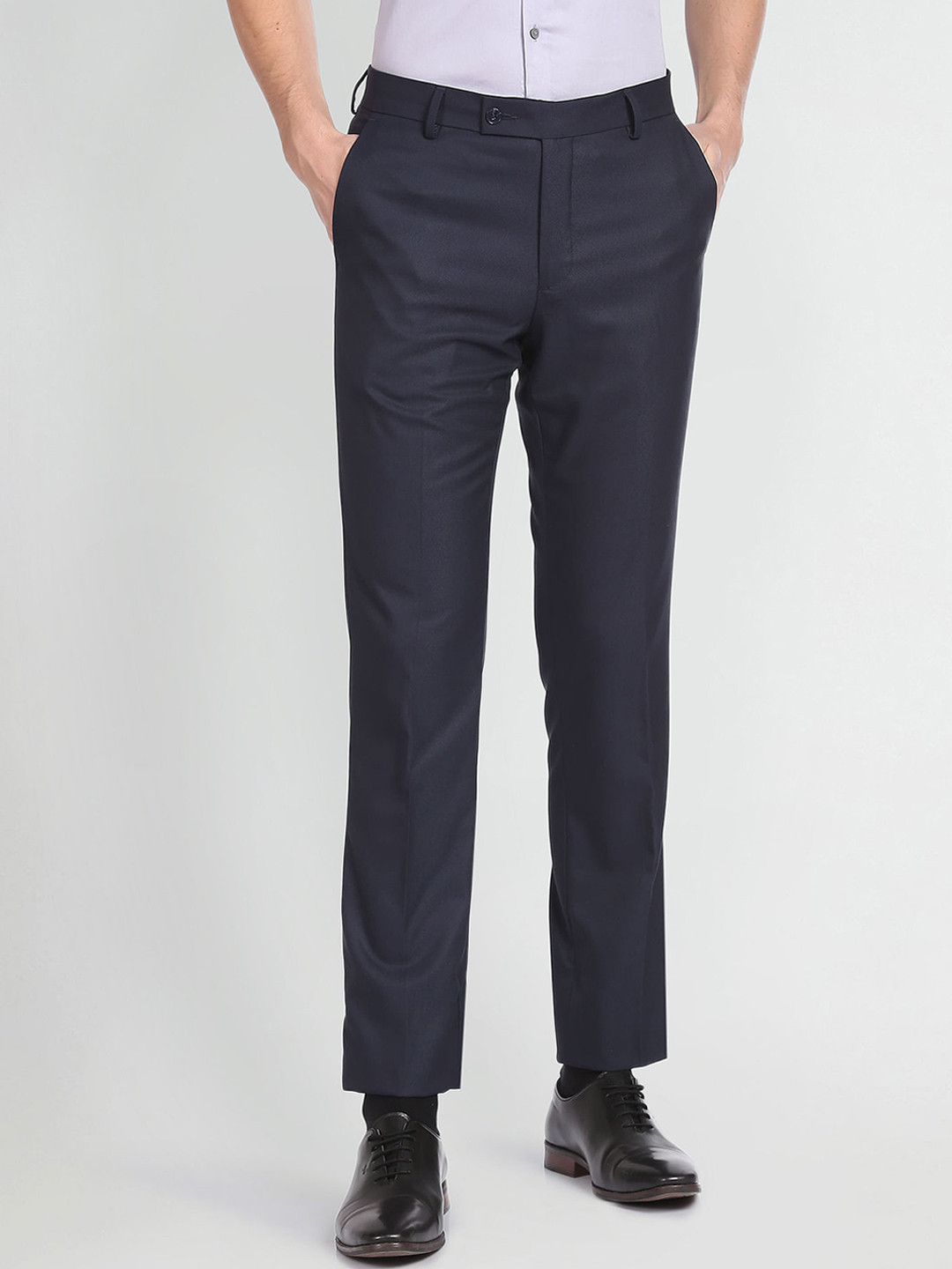 Arrow Men Smart Flex Formal Trousers