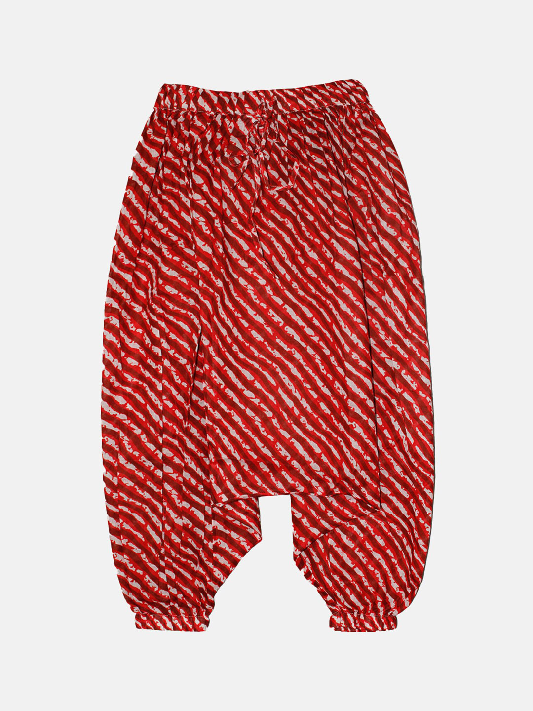 KiddoPanti Girls Striped Pure-Cotton Jodhpuri Pants